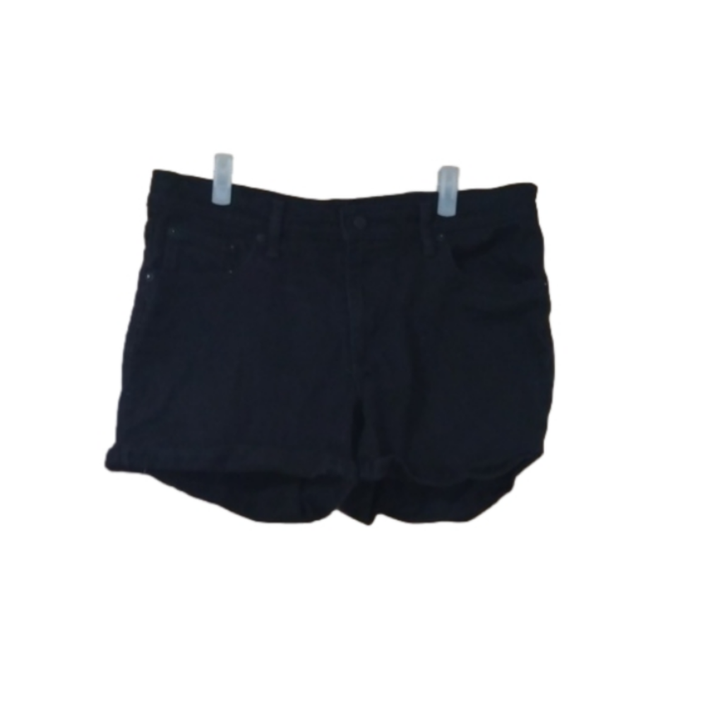 Levi's Mid Length Shorts Black Denim size32
